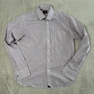 Untuckit Red/White/Blue Men’s Medium Long Sleeve Button Up